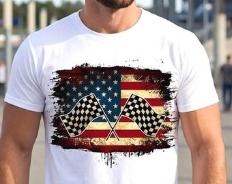 Racing Flags USA Grunge Achtergrond (png, svg, dxf), Geblokte Vlag Ontwerp