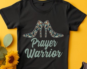 Camo Heels Prayer Warrior png Faith png,  God png, Jesus Christian png for women