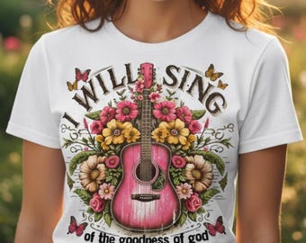 Christian png, Western png, Guitar PNG: Concert Shirt Sublimation Design