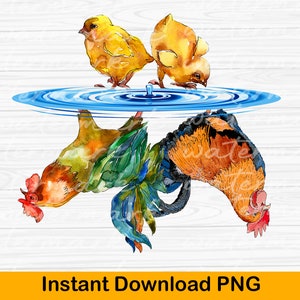 Chicken PNG, Farm Sublimation, Chicken Life png, Quirky Farm Chicken PNG Download, Fun Chicken t shirt png for Crafts