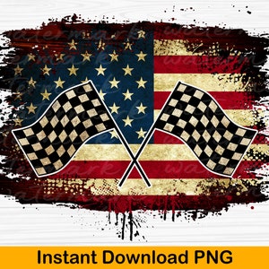 Racing Flags and USA Flag background png, Checkered Flag png, grunge background png