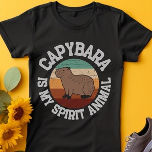 Capybara png Retro Vintage T-Shirt, cute capybara sublimation, capybara design