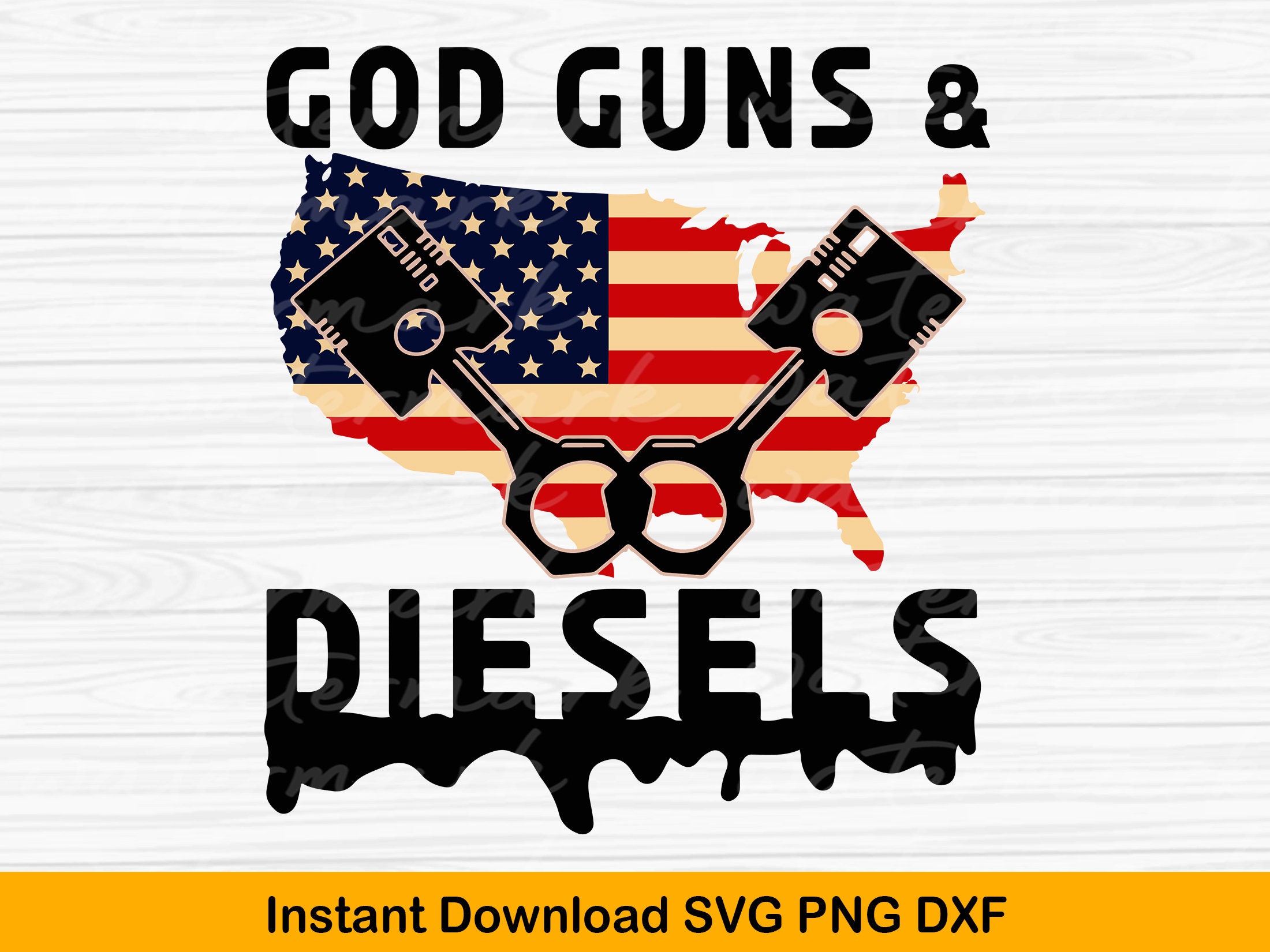 American Diesel Truck Owners svg God Guns & Diesels Mechanic Etsy