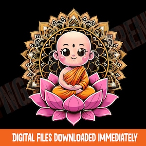 Be Happy shirt Zen Little Baby Buddha png, Spiritual png, Yoga png, Namaste png