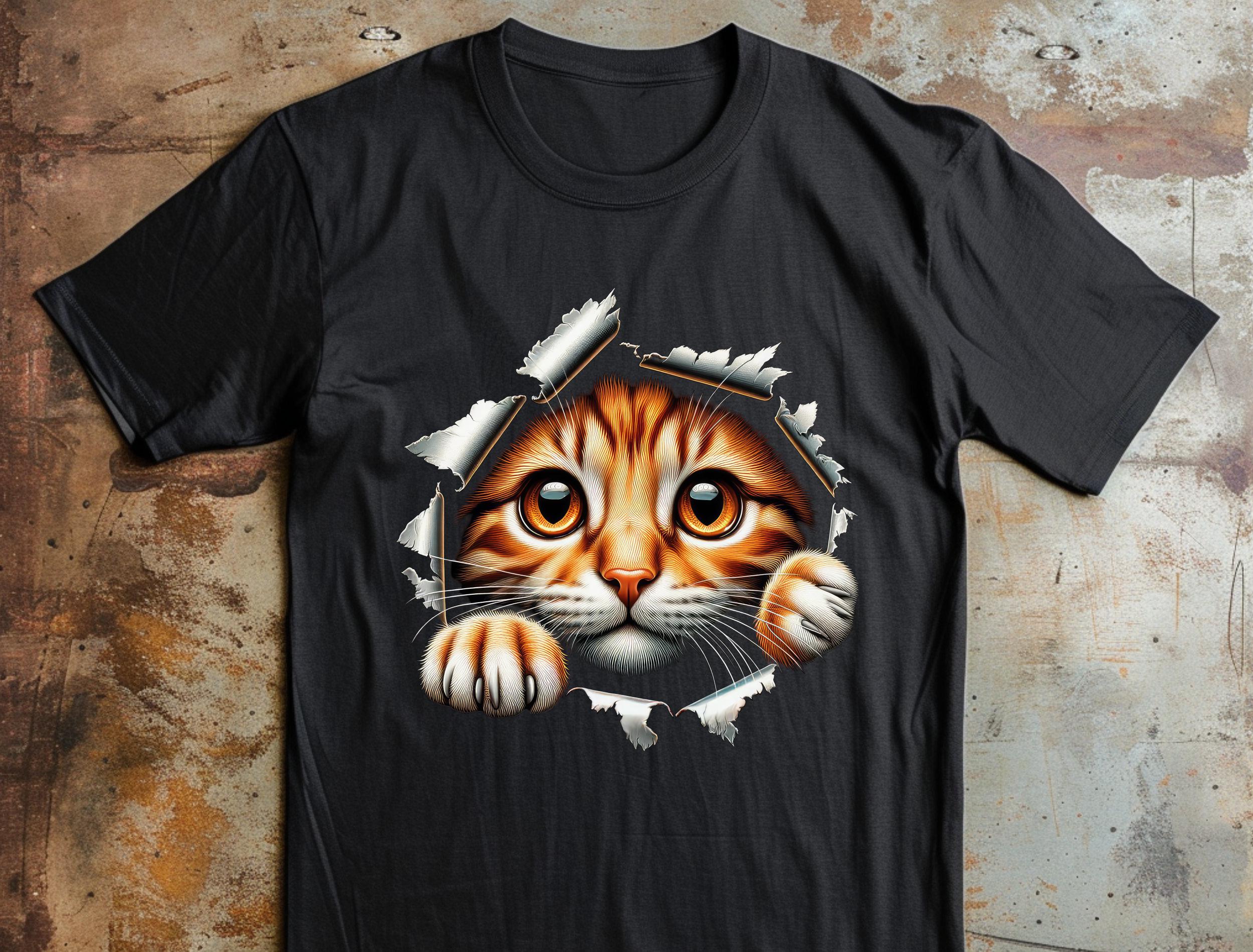 Cute Cat Looks From Torn Fabric Png, Cat Png, Cat Fabric Design, Torn ...