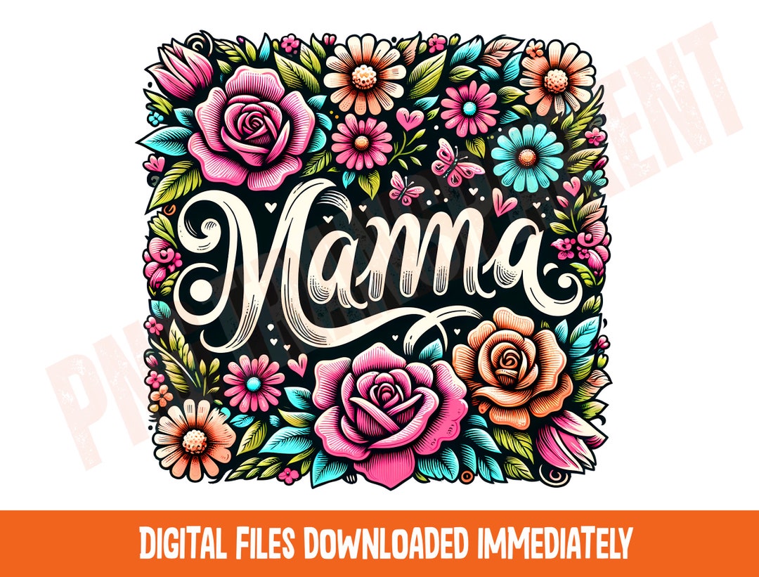 Retro Boho Mama Png, Mother's Day Png, Mama Sublimation Png, Boho Mama ...