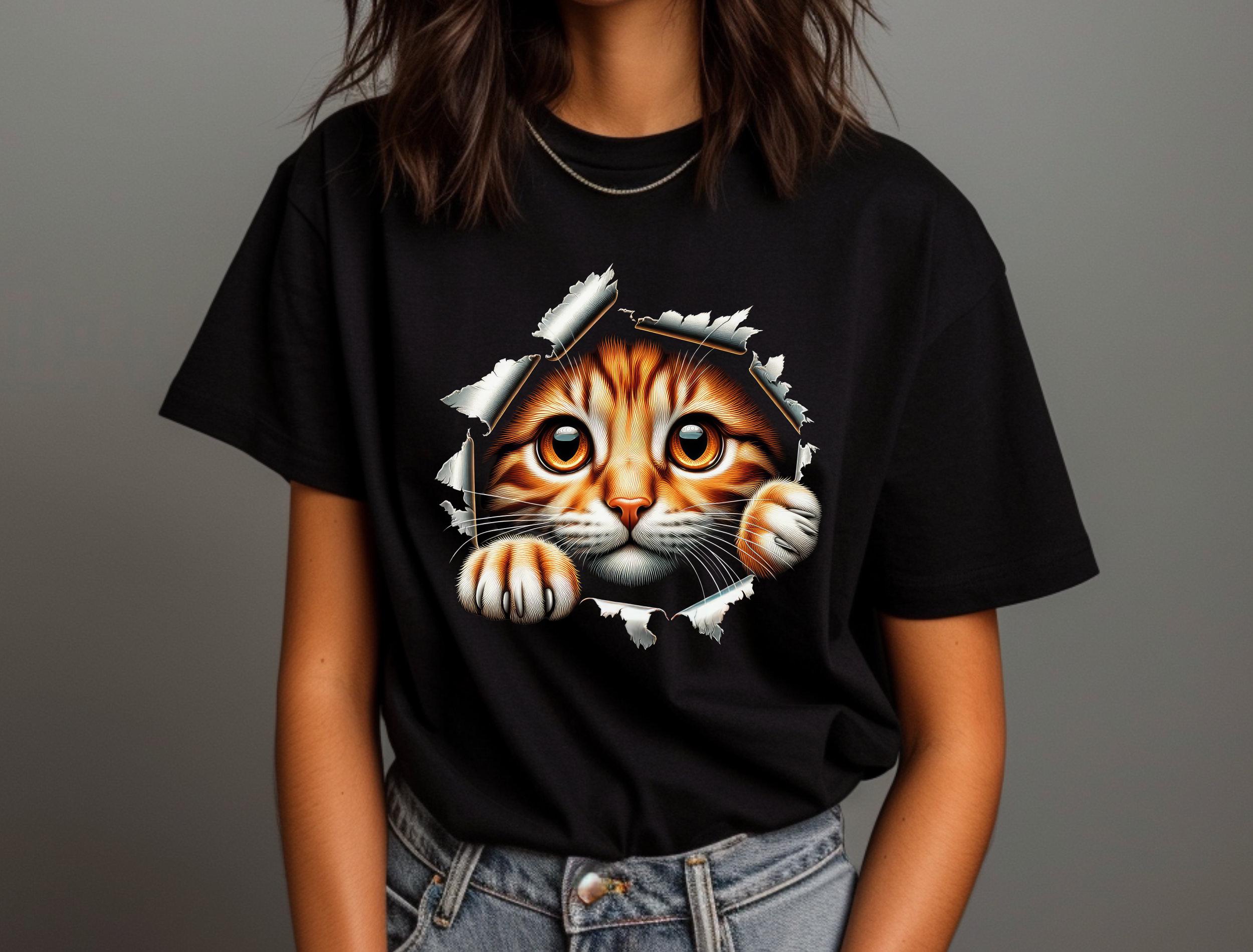 Cute Cat Looks From Torn Fabric Png, Cat Png, Cat Fabric Design, Torn ...