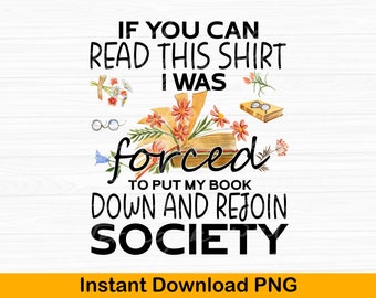 Retro Bookish Reader PNG: Funny Cat Lover Graphic (Digital Download)