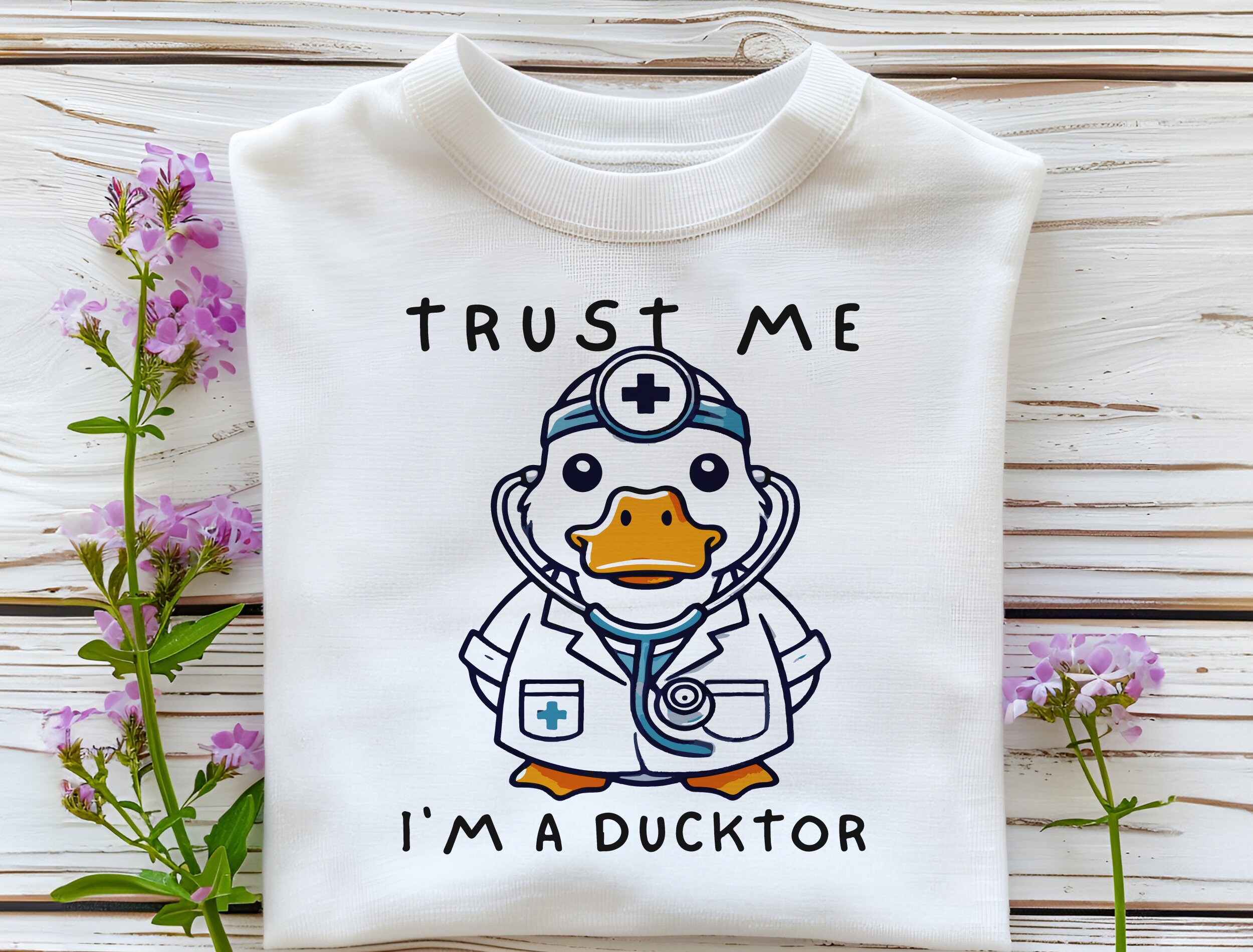 Funny Ducktor PNG, Cute Doctor Duck Clipart, Sublimation Design - Etsy
