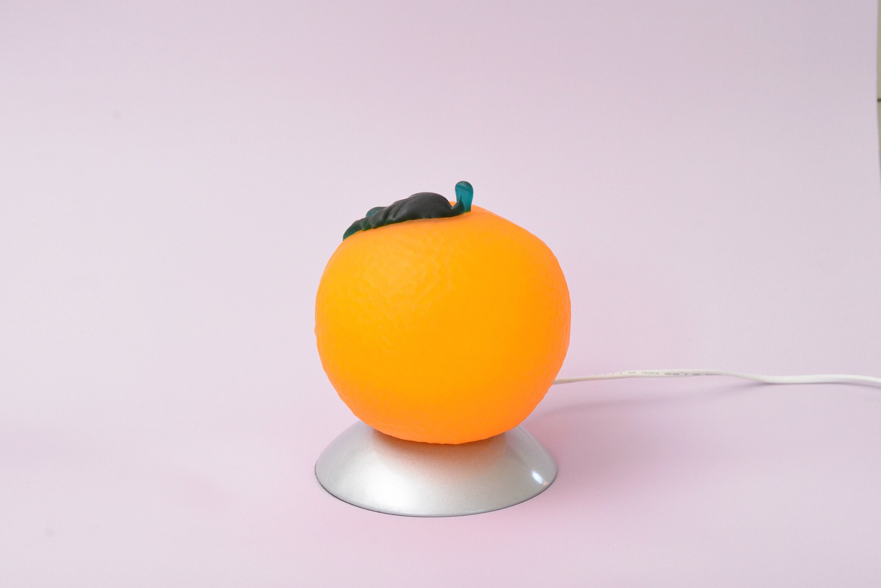 Lampe En Verre Orange