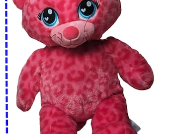 Plush Toys: Build A Bear 17" Red Pink Lovely Cat / New.