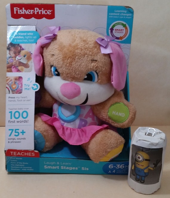 Fisher-Price Plush Baby Toy With Lights And Smart Stages Learning Content,  Laugh & Learn Puppy