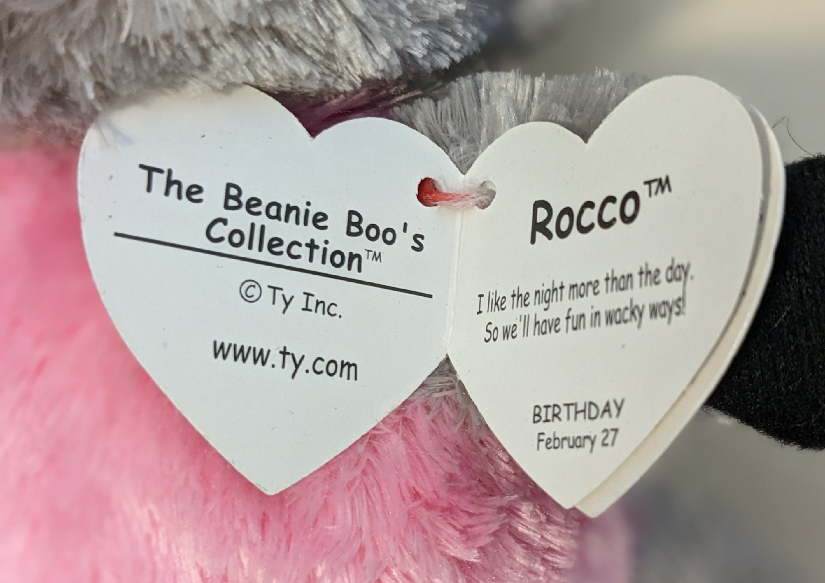 TY Beanie Boos: ROCCO the 9