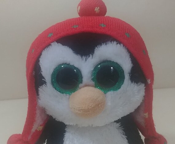Ty Glubschi´s Beanie Boo´s Pinguin  " Freeze "  mit Mütze 24 cm Weihnachten 