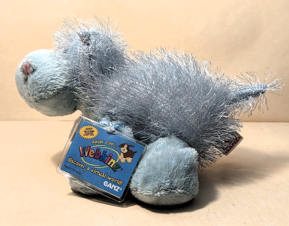 Plush Toys GANZ HM009 9 Blue Hippopotamus With Webkinz Tag. Etsy