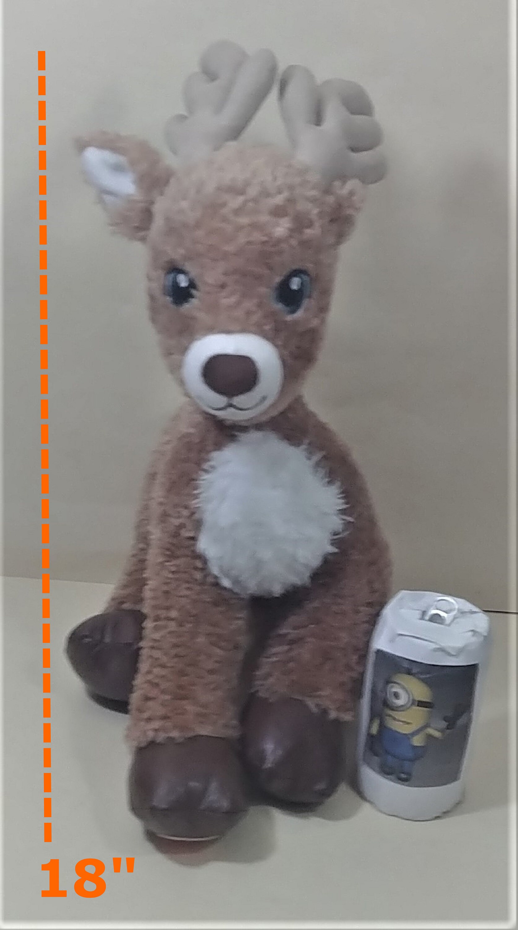 Build Make a Teddy Bear Kit Brown Reindeer 16 Inch/40cm No Sew 