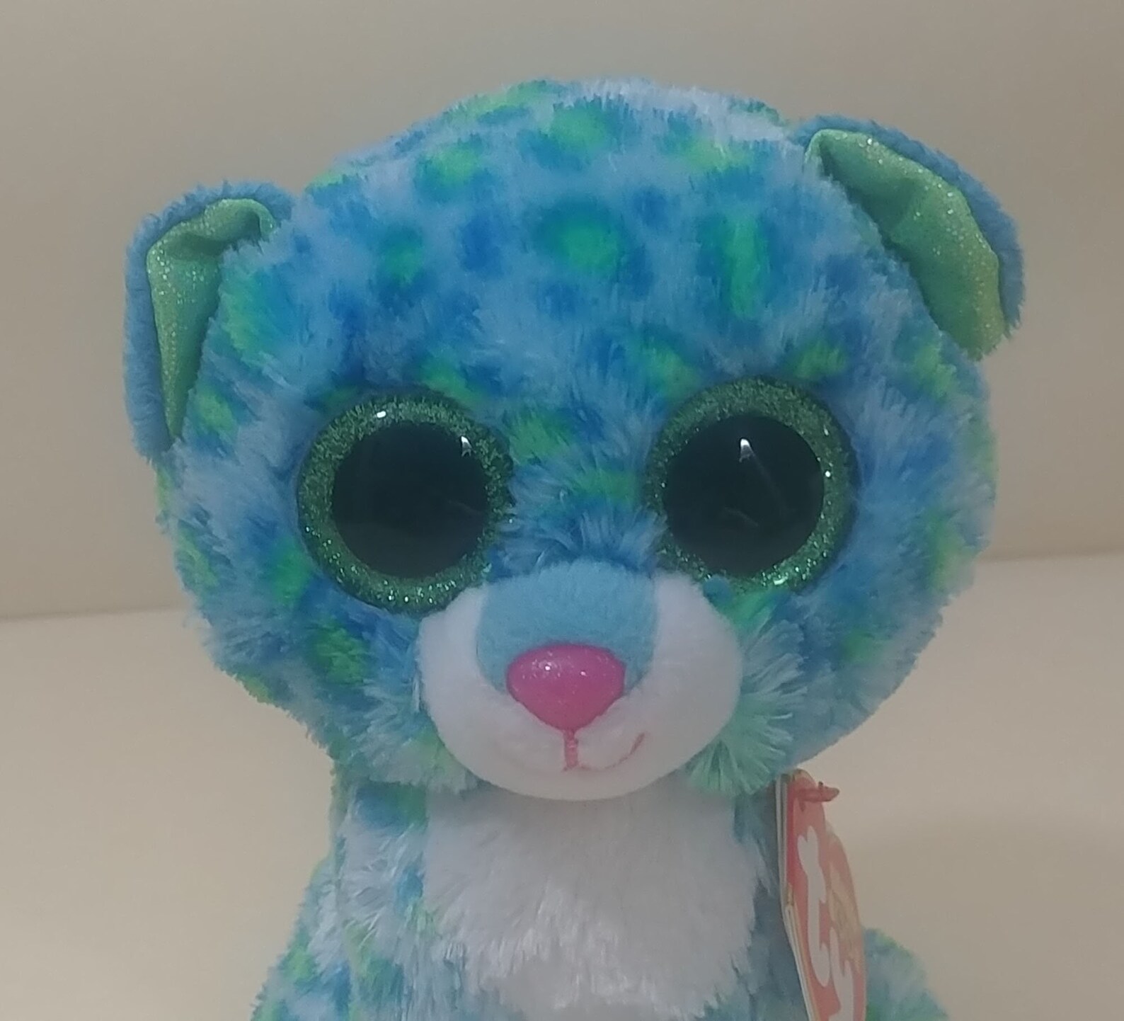 Ty Beanie Boos the 6 LEONA Turquoise/Lime Leopard | Etsy