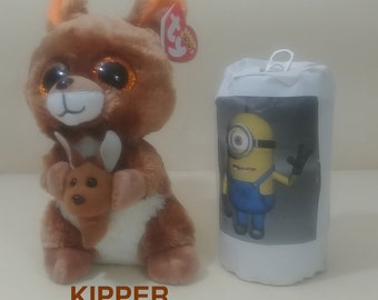 TY Beanie Boos the 6&quot; KIPPER the Kangaroo Plush Stuffed Animal /New with Swing Tag.