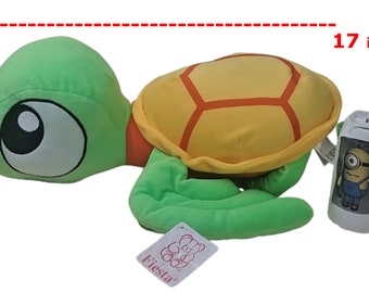 Plush Toys: 17" Big Brody Sea Turtle - Green/Yellow/Orange -New/Fiesta