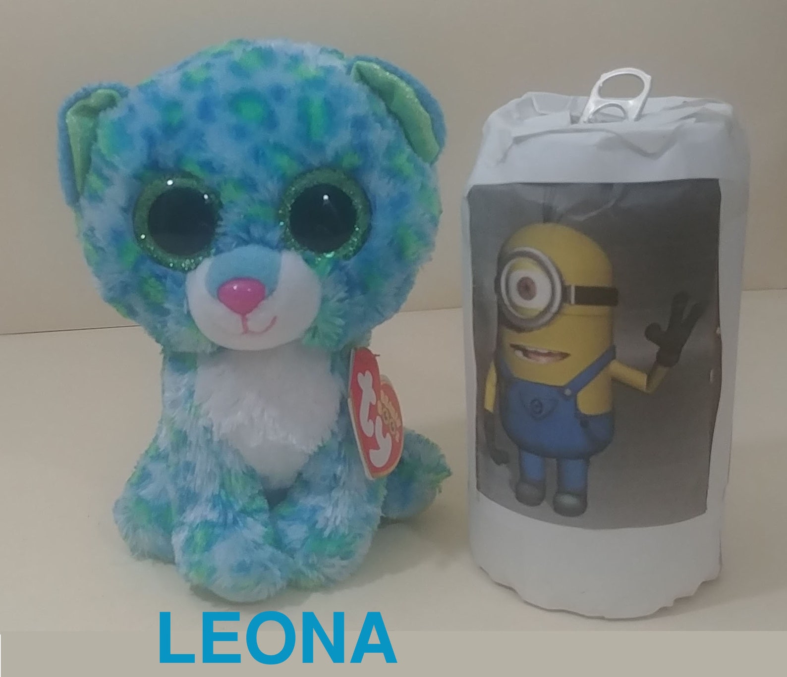 Ty Beanie Boos the 6 LEONA Turquoise/Lime Leopard | Etsy