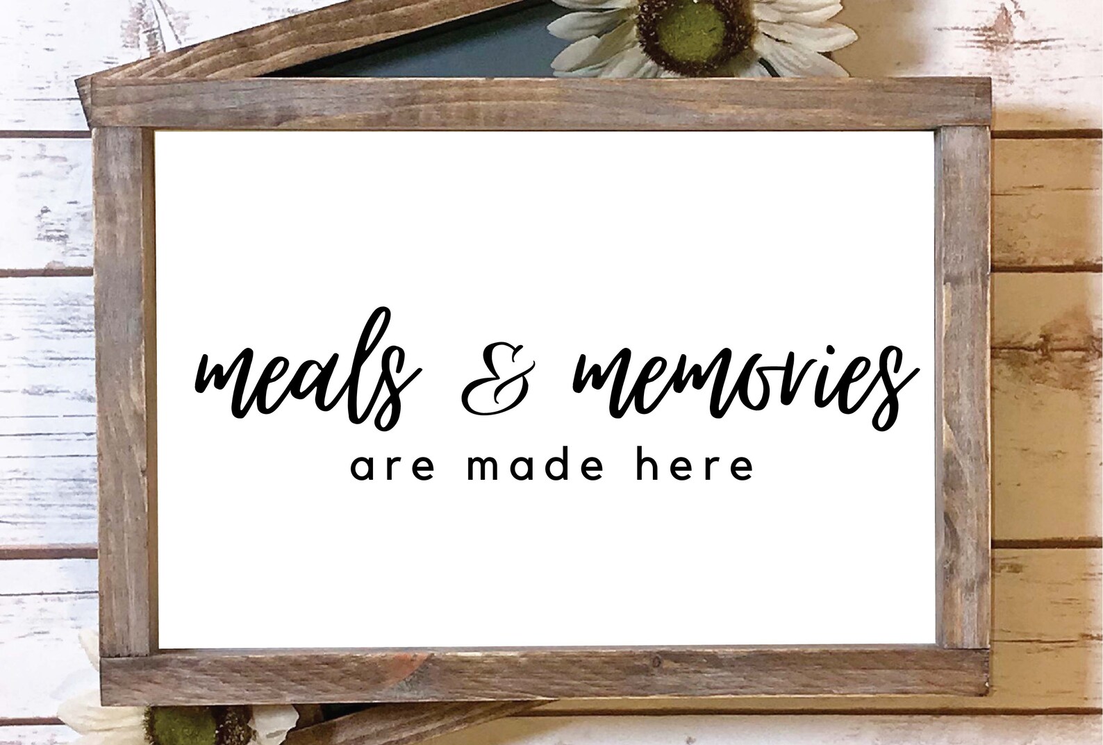 Meals and Memories Are Made Here Kitchen Wall Art Print Etsy