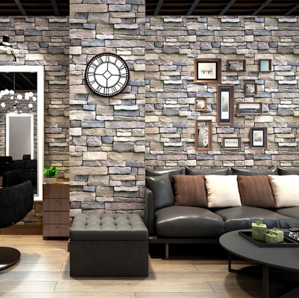Brick Pattern Selfadhesive Wallpaper Rolls Outdoors Mural Etsy