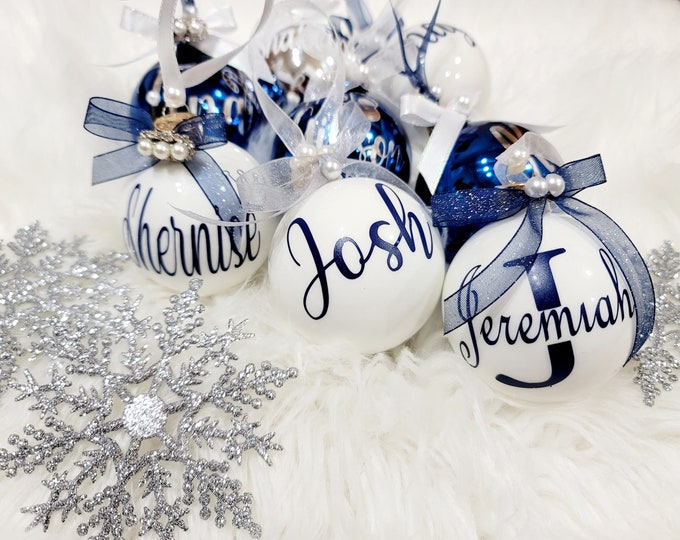 Personalized Christmas Ornaments, Name Ornaments, Christmas Gifts