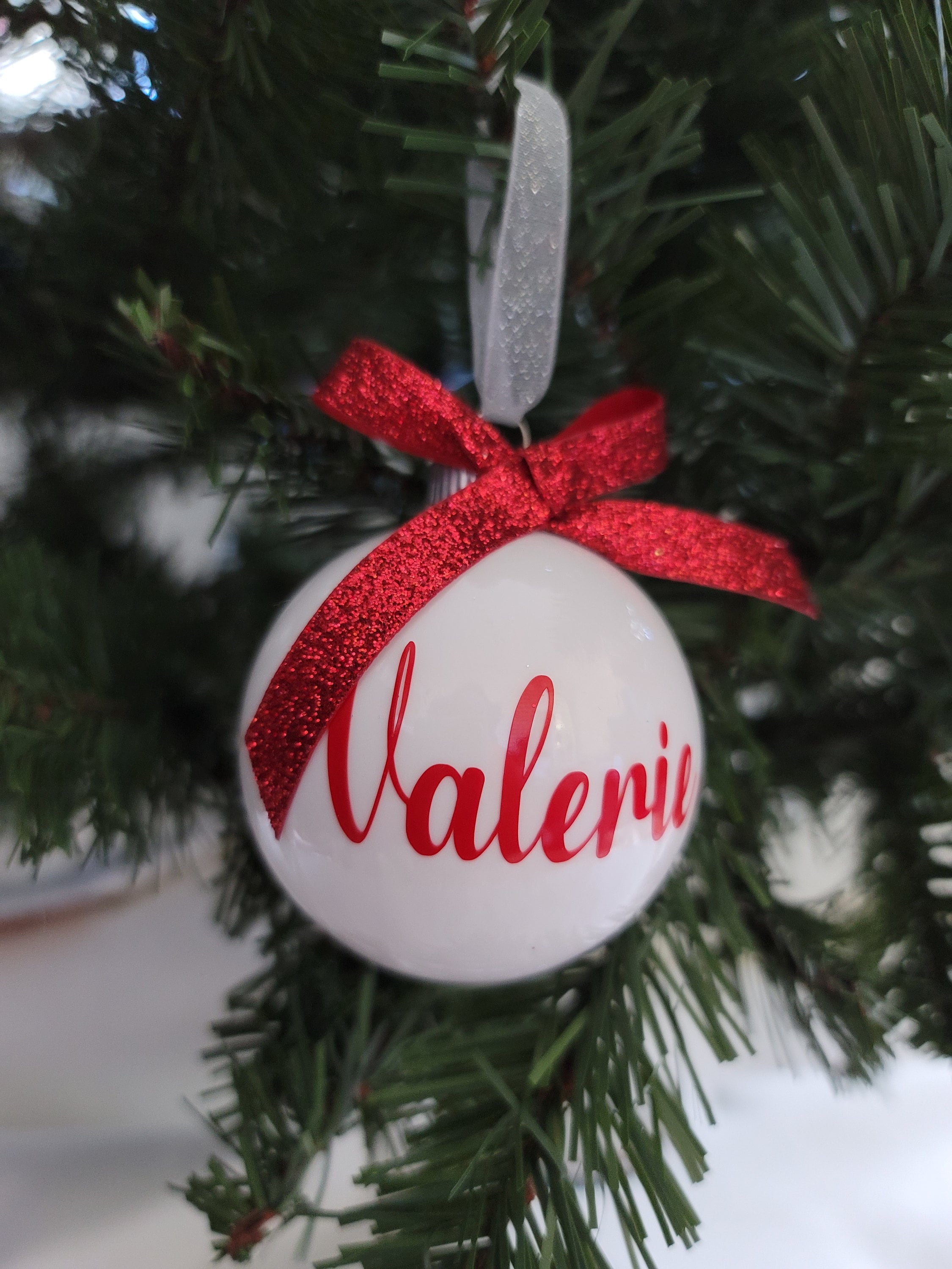 Personalized Christmas Ornaments Name Ornaments Christmas Etsy