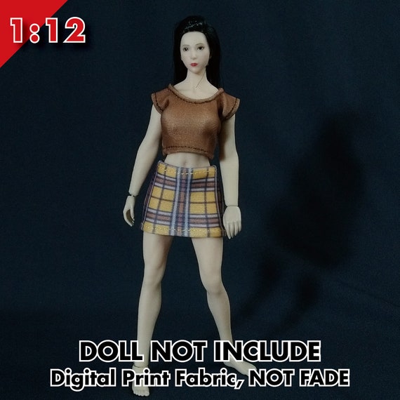 1/12 1:12 Tops + Skirts set for 6 TBLeague PHICEN female body 1/12 phicen  clothes 1/12 scale female dolls N0. T11-0-001785-0