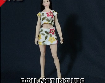 30cm 1/6 Puppen Barbie Phicen Female Action Figure grau Gürtel mit Nieten 