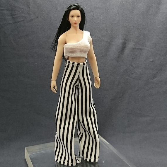 1/12 1:12 Tops Pants Set for 6 Tbleague PHICEN Female Body 1/12 Phicen Clothes  1/12 Scale Female Dolls N0.002 