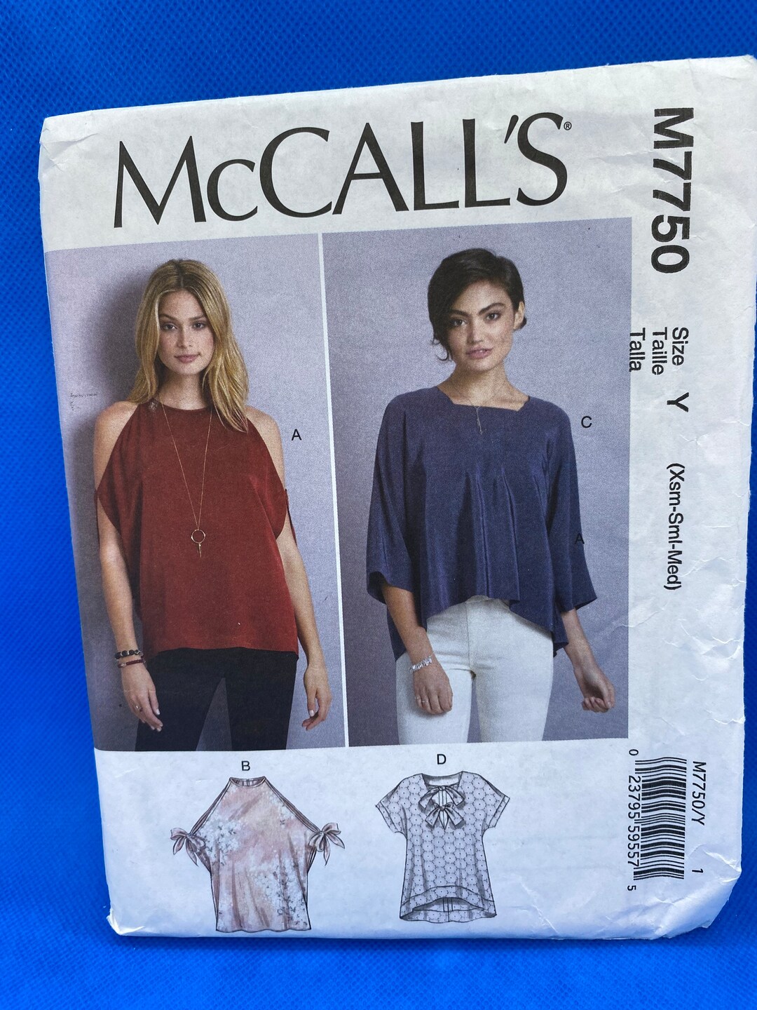Mccalls M7750 Misses Top Sewing Pattern 2018 Etsy