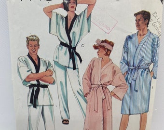 Easy McCALL’S 2022 misses and men’s robe, pants and tie belt