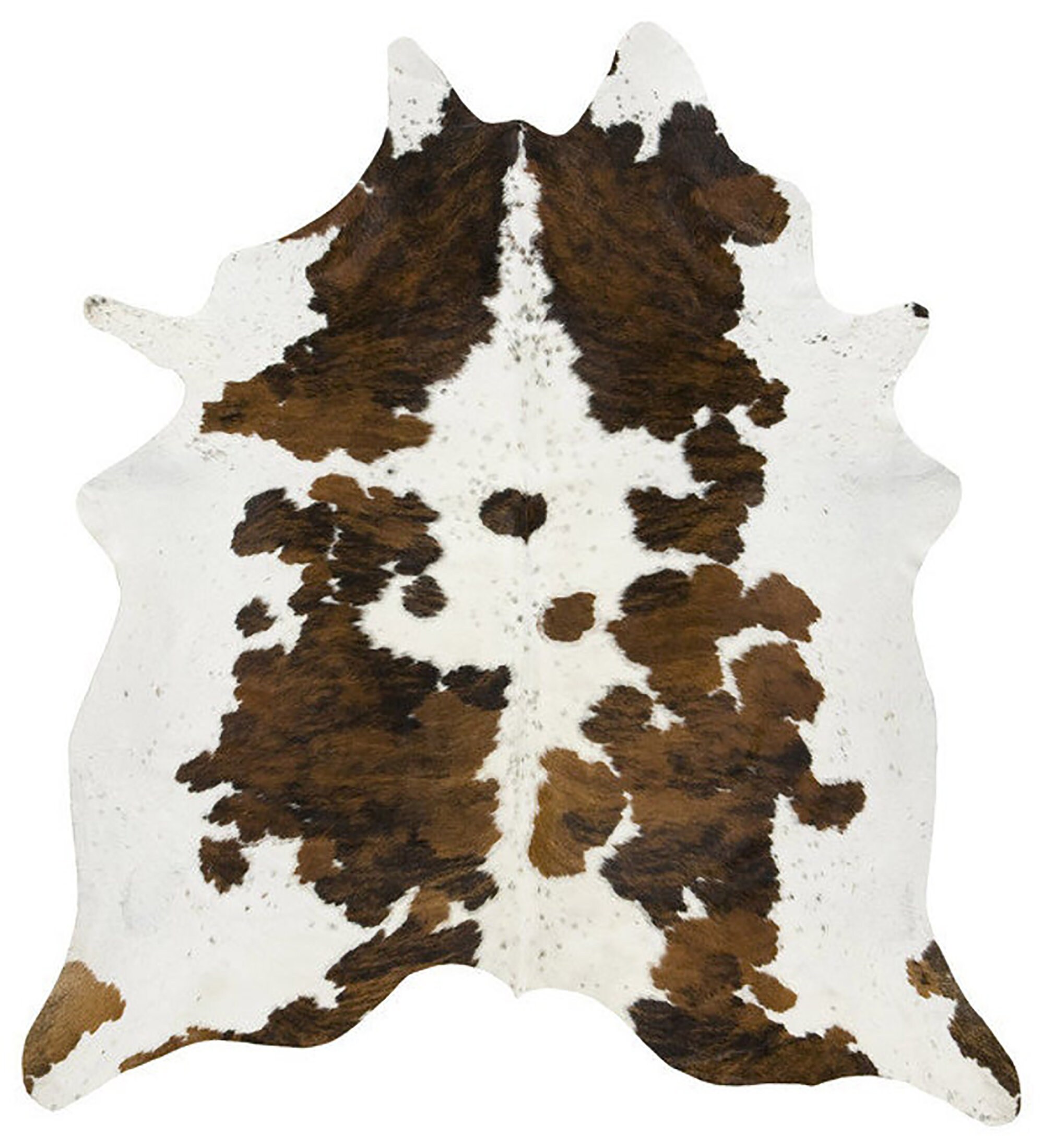 Tricolor Cowhide Rug Small Cow Skin Cow Hide Brown Black and Etsy