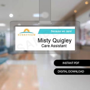 Digitaler Download PDF Misty Quigley Sunnyview ID Badge Screen Acurate