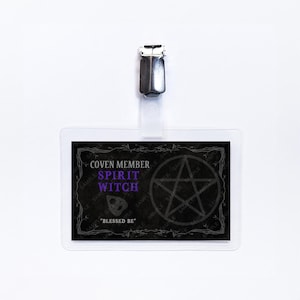 Witch Coven Mitglied Spirit Witch Badge Prop