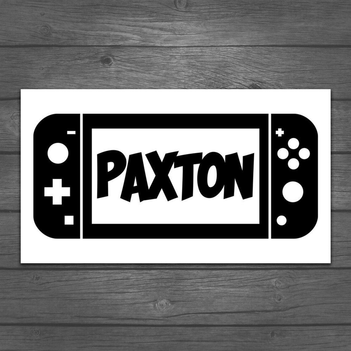 Nintendo Switch Name Wall Decal Etsy