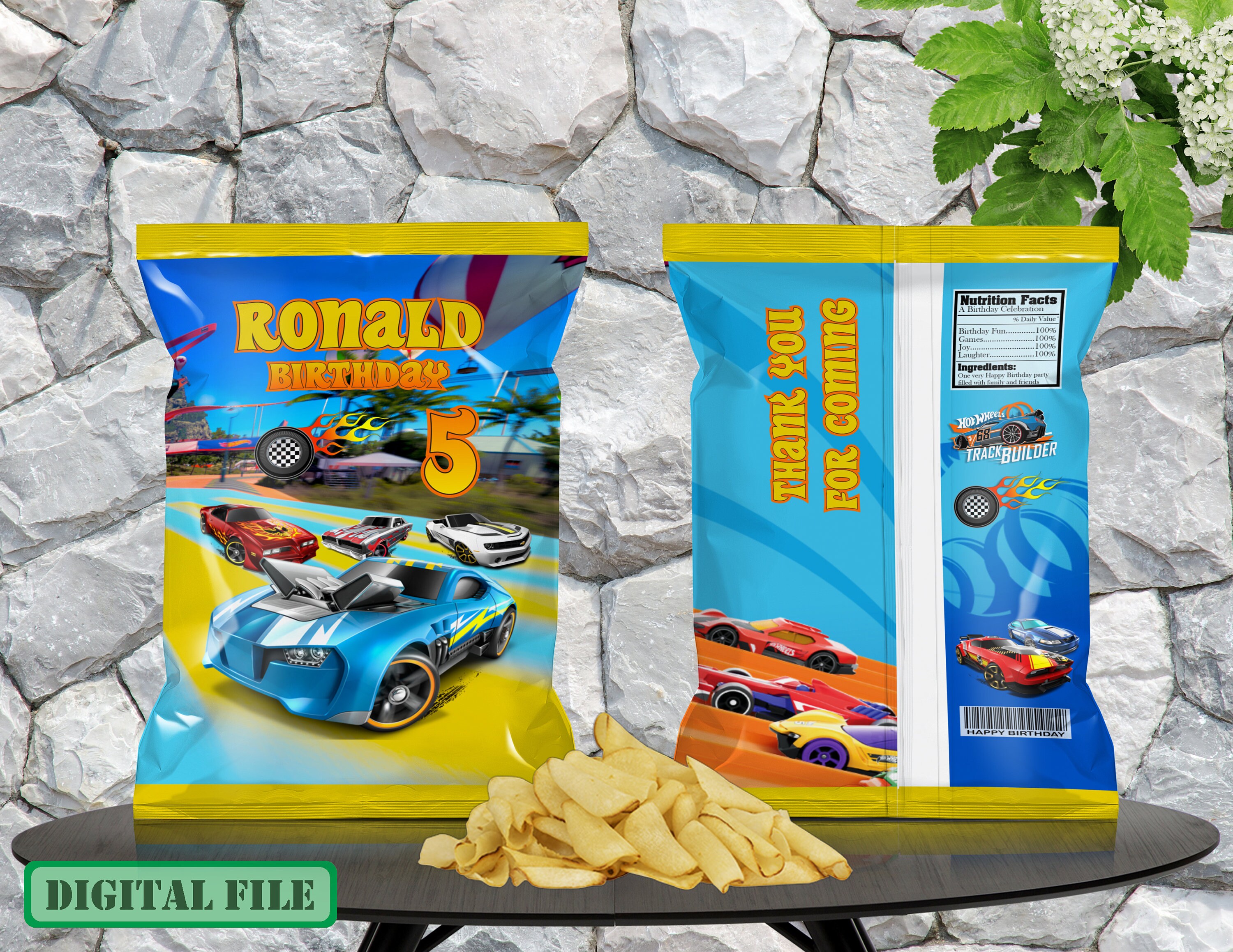 Hot Wheels Chip Bags Hot Wheels Favors Hot Wheels Birthday Etsy Singapore