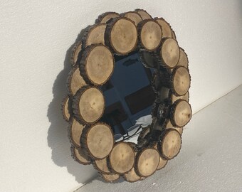 Handcrafted Hickory Mirror