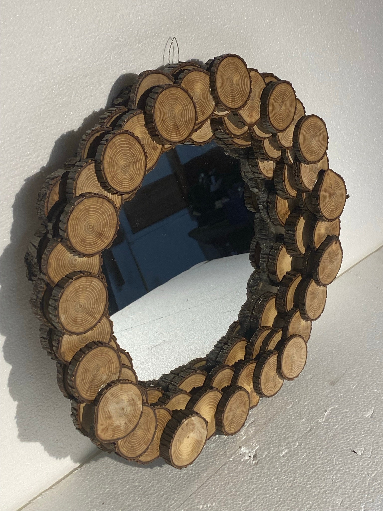 Handcrafted Rustic Hickory Mirror Etsy
