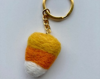 Felt Candy Corn Keychain, Felt Candy Corn, Halloween Accessory