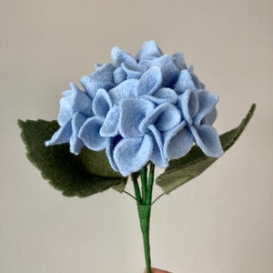 Felt Hydrangea - pale rose main image 1