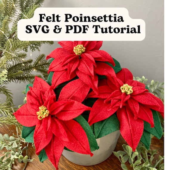Filz-Weihnachtsstern SVG und PDF-Muster und Anleitung, digitaler Download -  Etsy.de