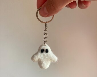Felt Ghost Halloween Keychain