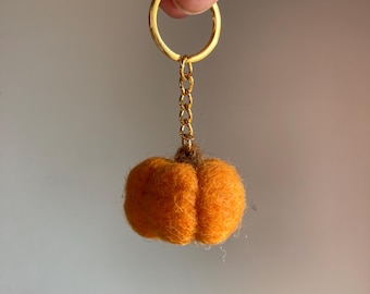 Felt Pumpkin Keychain