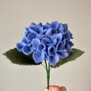 Felt Hydrangea - pale rose