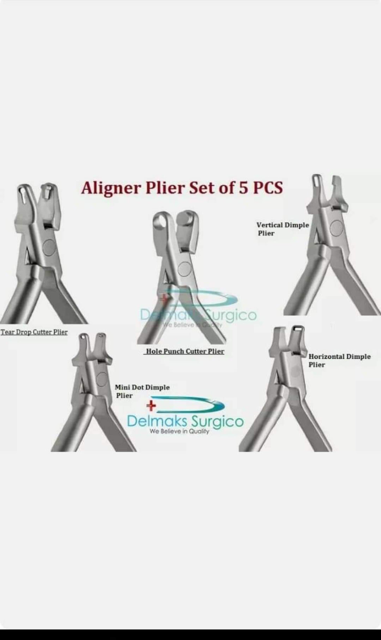 Dental Orthodontic Retainer Braces Clear Aligner Pliers Set 5 Etsy