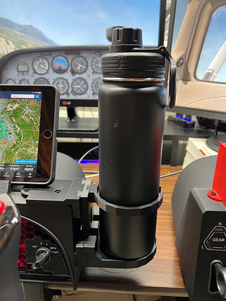 Cup Holder for Alpha Yoke and Bravo Throttle Quadrant Fits