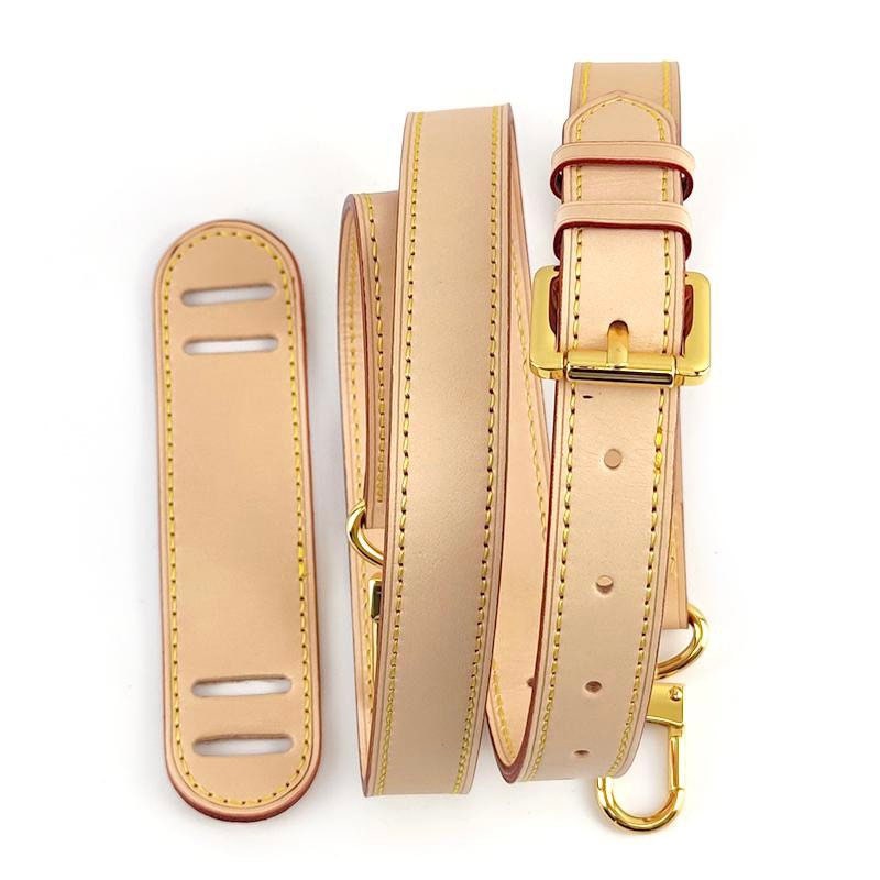 Pink Fixed Crossbody Vachetta Shoulder Strap Replacement For Louis Vuitton