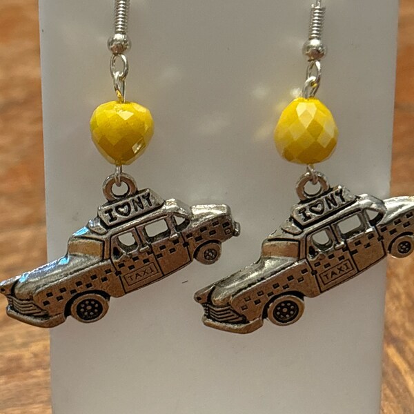 New York Taxi Cab Earrings